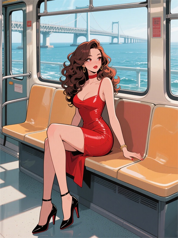 公交车上的女教师